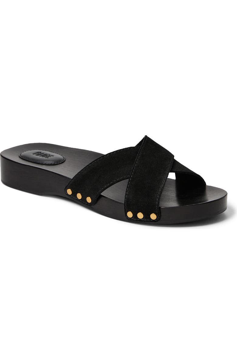 PAIGE Inez Slide Sandal, Main, color, Black