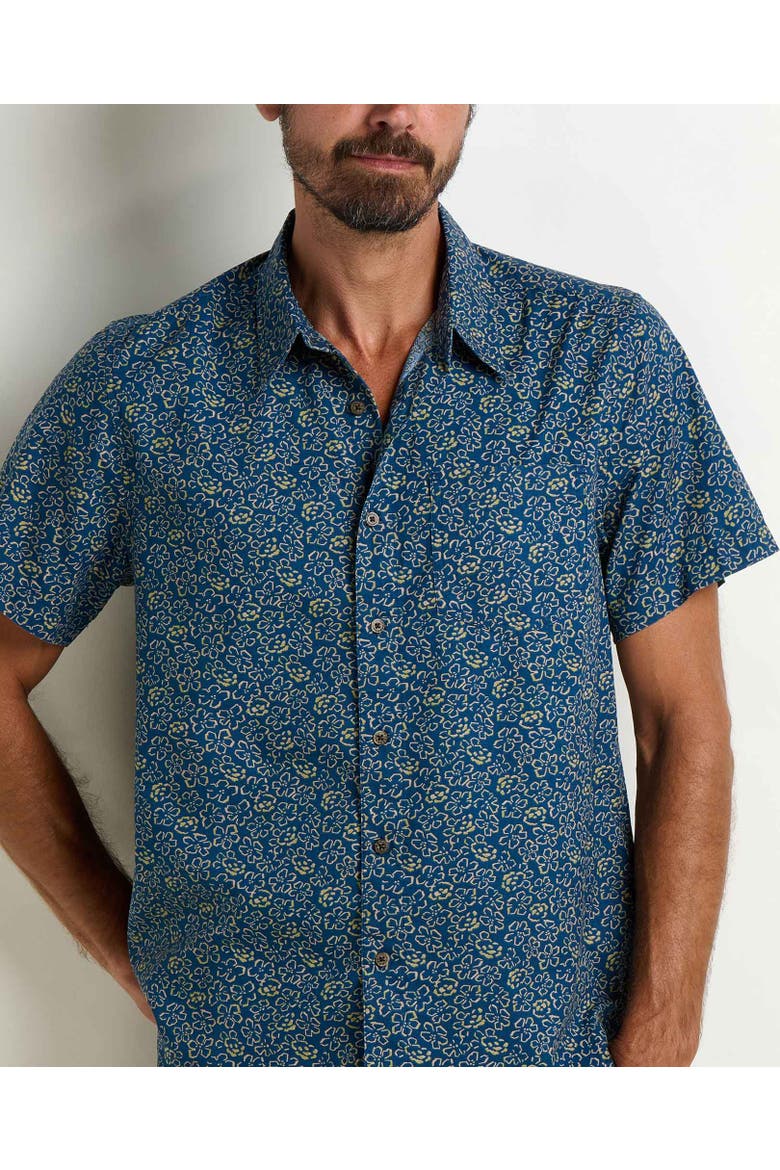 Fletch Short Sleeve Shirt, Alternate, color, Canal Print