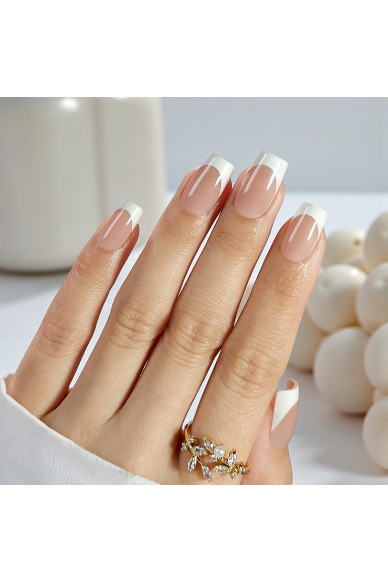 Press On Nail Kit, Alternate, color, Ivory