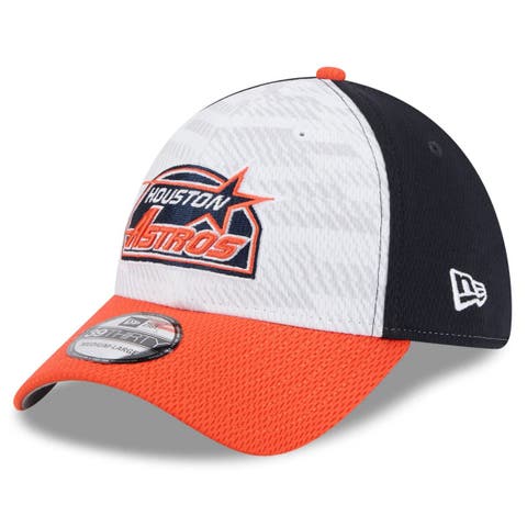 Men's New Era Navy/Orange Houston Astros 2025 MLB Clubhouse 39THIRTY Flex Hat