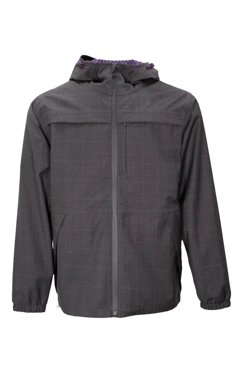 Lords of Harlech Luca Wool Waterproof Jacket, Main, color, Charcoal