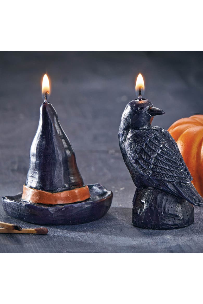 Witch Hat Candle - Black Novelty Candle for Halloween, Alternate, color, Black