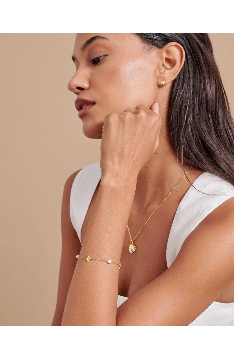 Edge of Ember Marine Pearl Charm Bracelet, Alternate, color, Marine Pearl