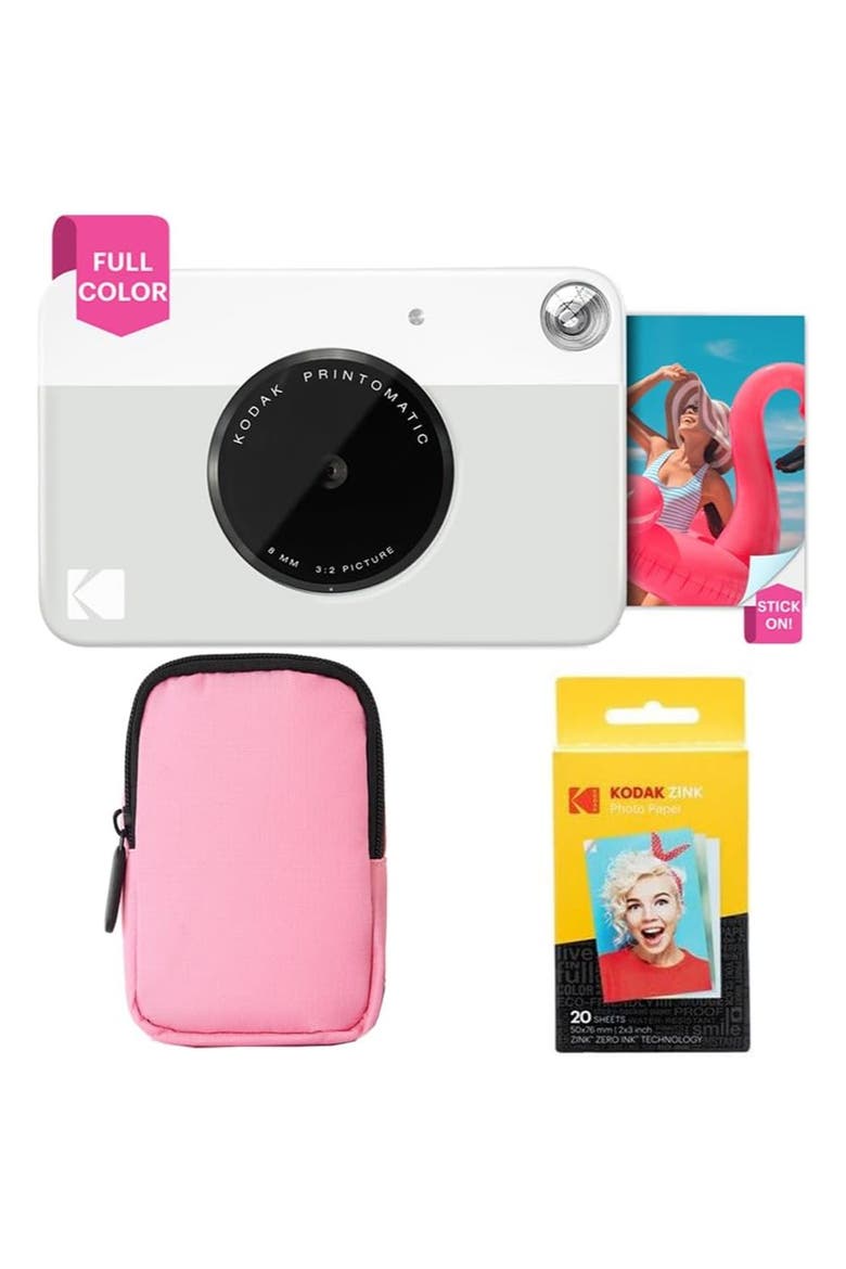 Printomatic Bundle + Pink Case & 20 Zink, Main, color, Grey