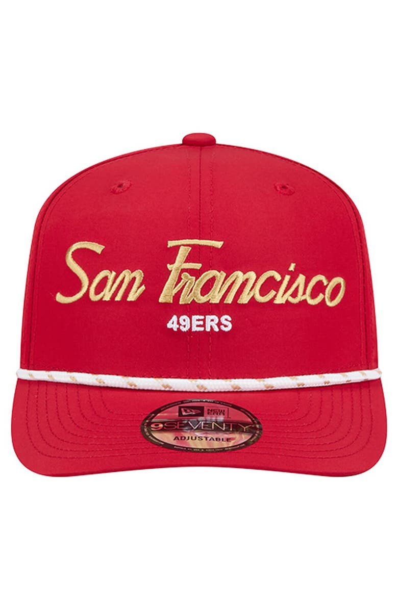 New Era Men's New Era Scarlet San Francisco 49ers Script 9SEVENTY Adjustable Hat, Alternate, color, Scarlet