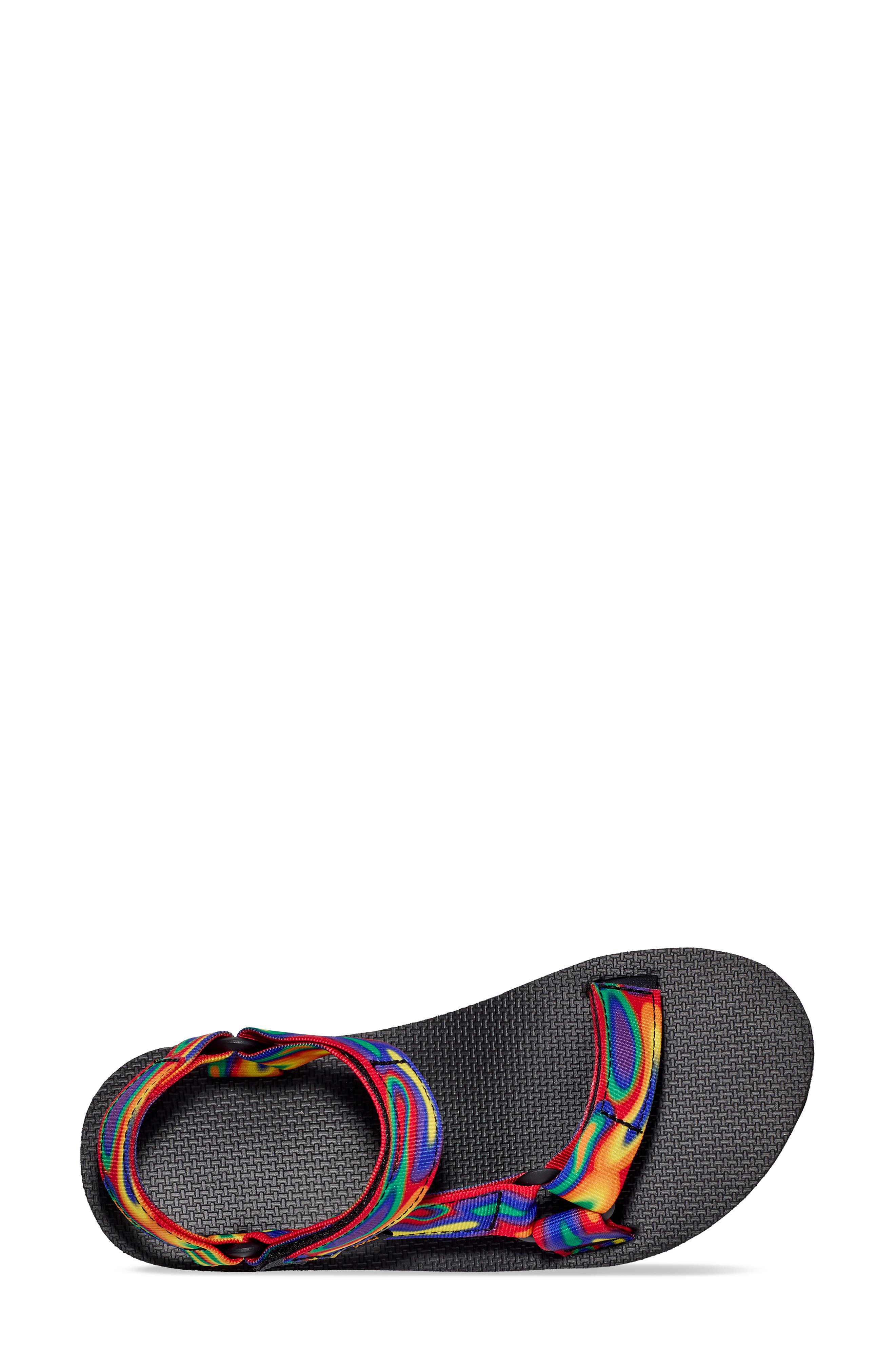 Teva Original Universal Rainbow Strap Sandal, Alternate, color, Galactic Multi