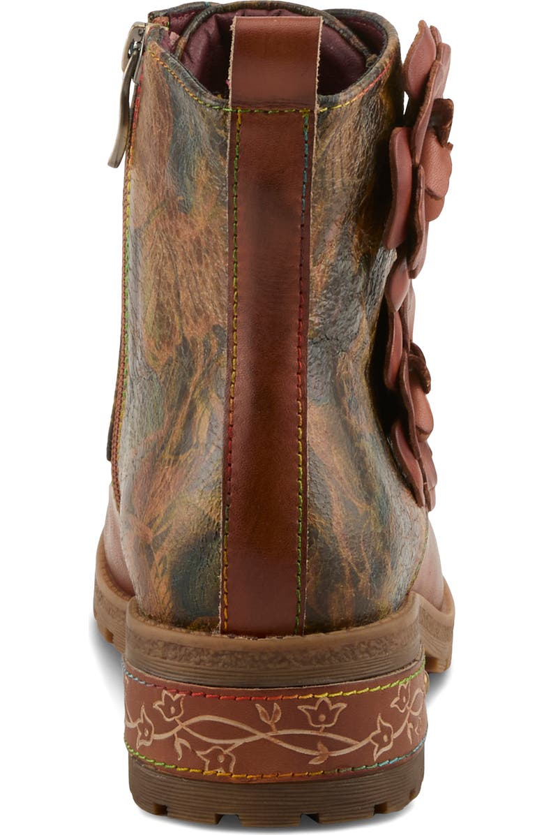 L'Artiste by Spring Step Martinela Combat Boot, Alternate, color, Brown Multi