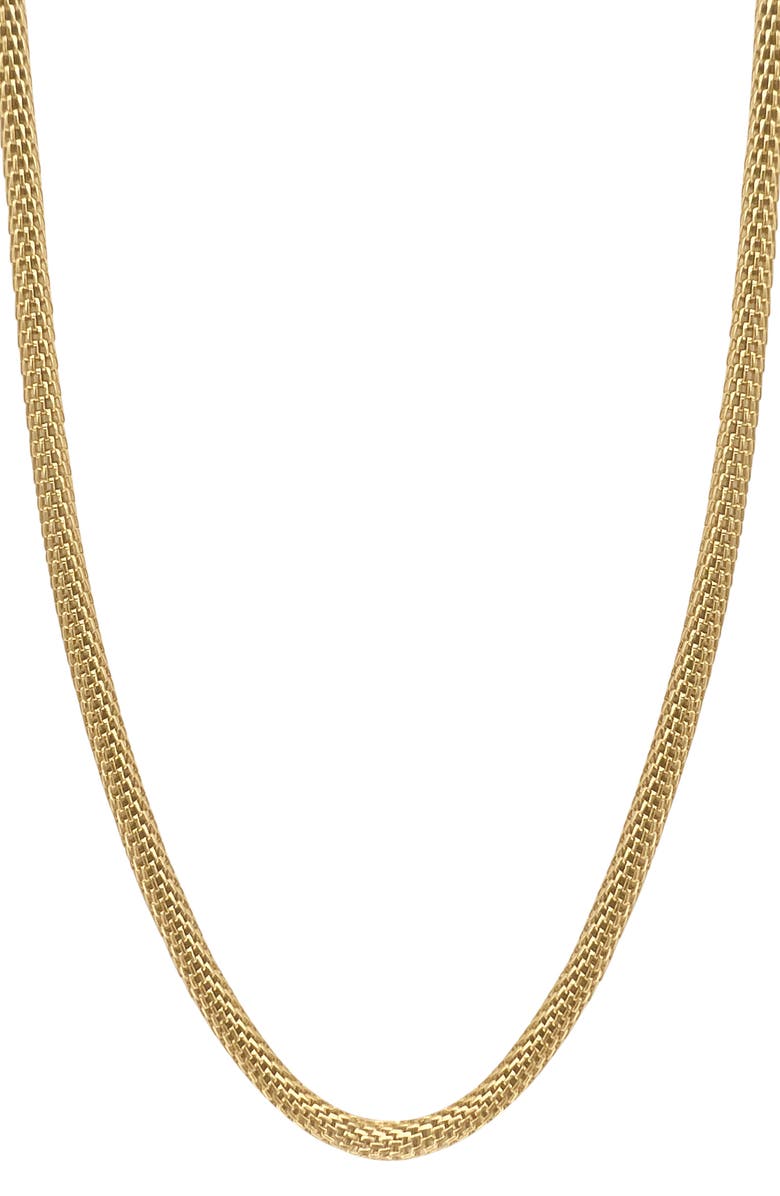 Adornia Water Resistant Textured Chain Necklace, Main, color, 