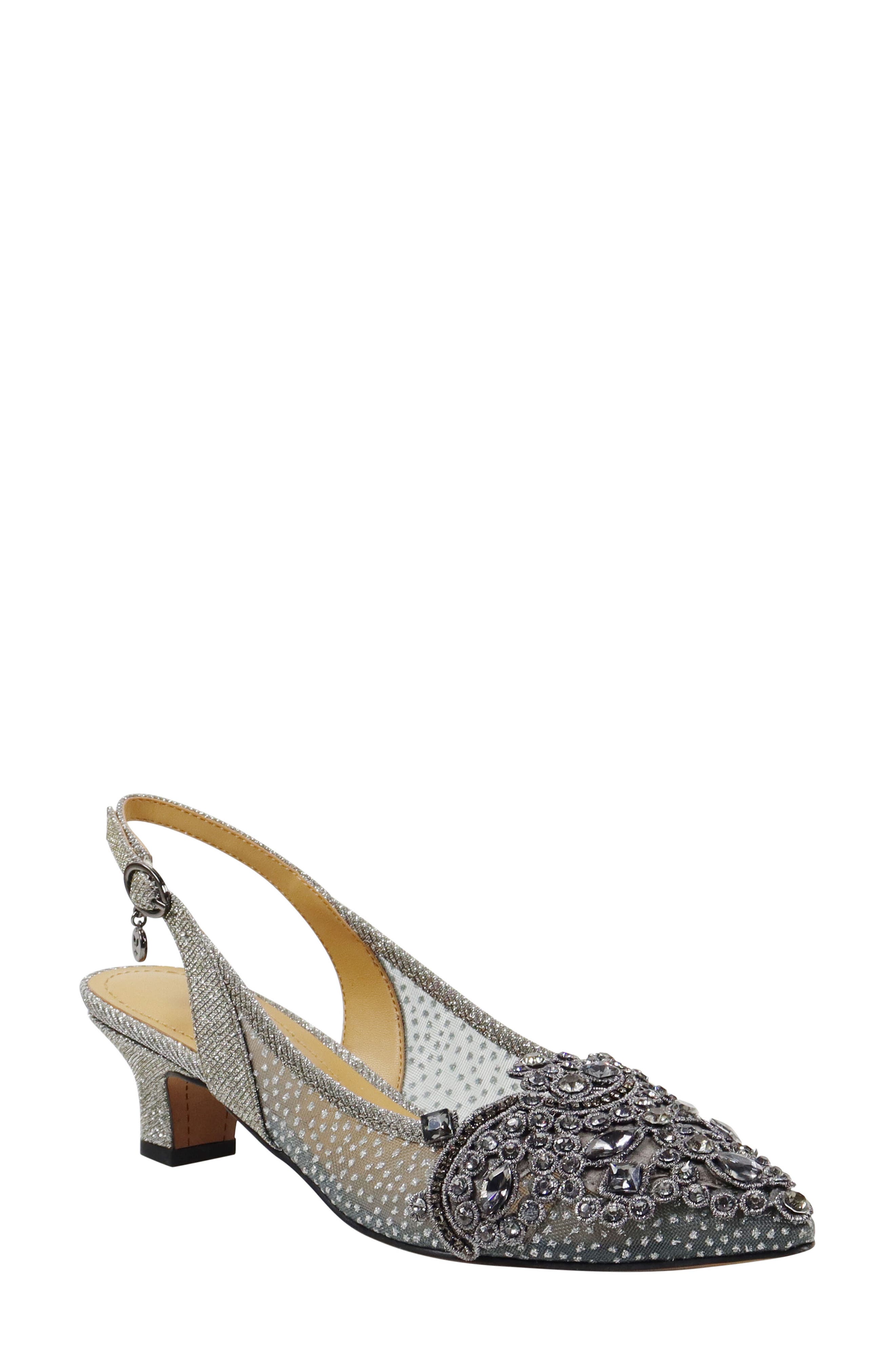 J. Reneé Strovanni Slingback Pump, Main, color, Pewter