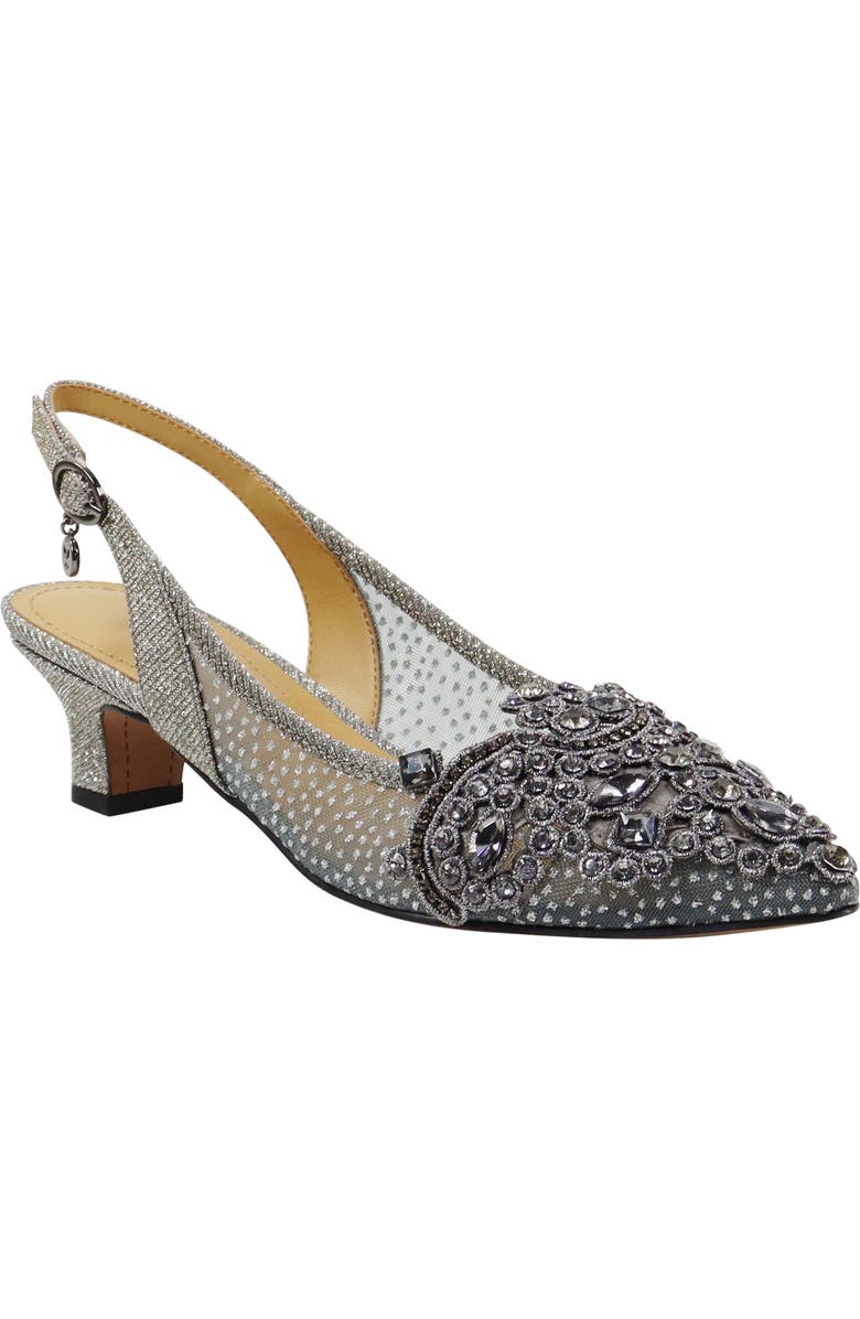 J. Reneé Strovanni Slingback Pump, Main, color, Pewter