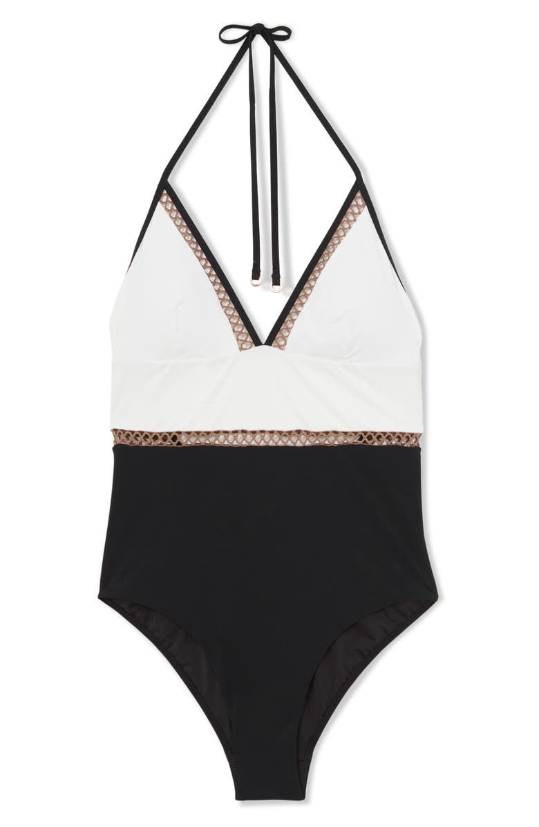 Reiss Ray One-Piece Swimsuit, Alternate, color, 