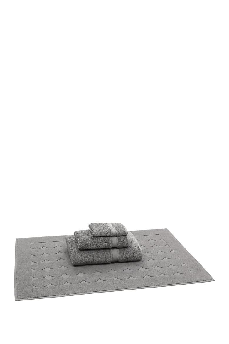Sinemis Terry 4-Piece Towel Set - Dark Grey, Alternate, color, DARK GREY