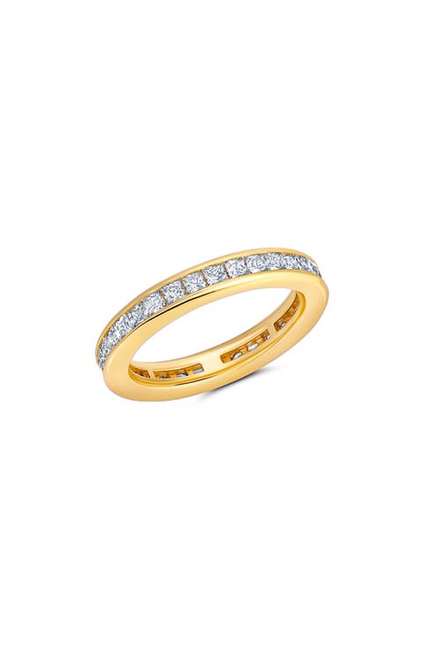 Princess Cut Cubic Zirconia Eternity Ring