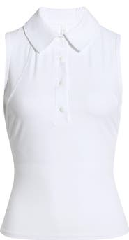 MPG Cloud Club Sleeveless Polo Top