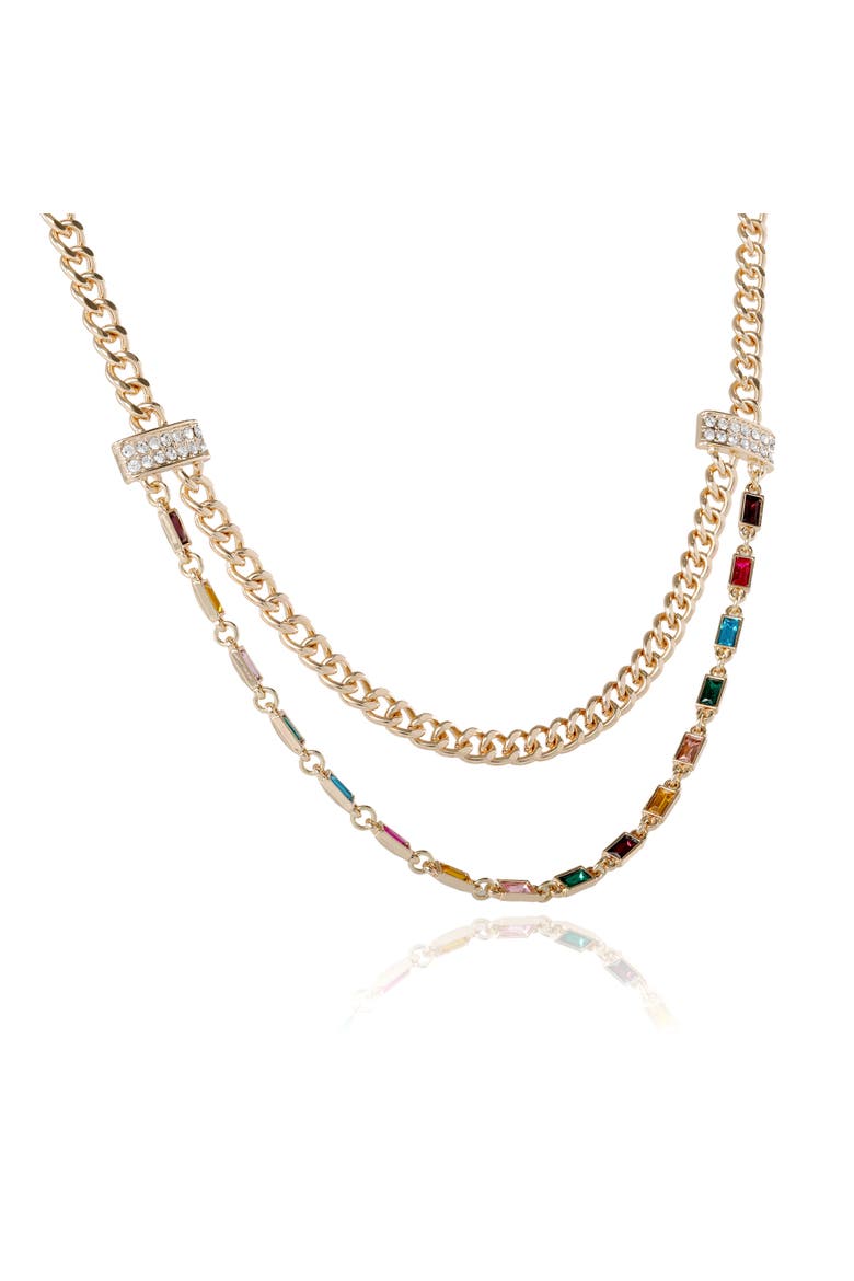 Gold-Tone Layered Necklace, Alternate, color, Gold
