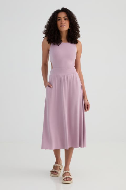 The Cupro Cut Away Dress