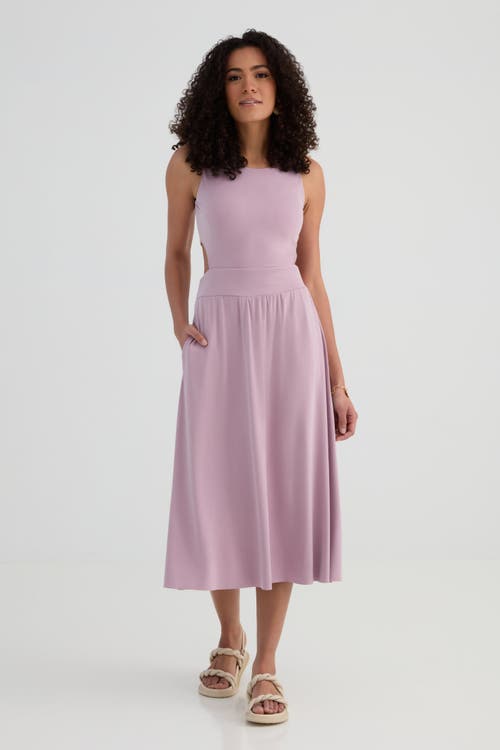 Kada The Cupro Cut Away Dress In Pink