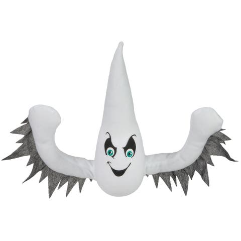 Ghoulish Ghost 3-D Halloween Window Decoration - 12"