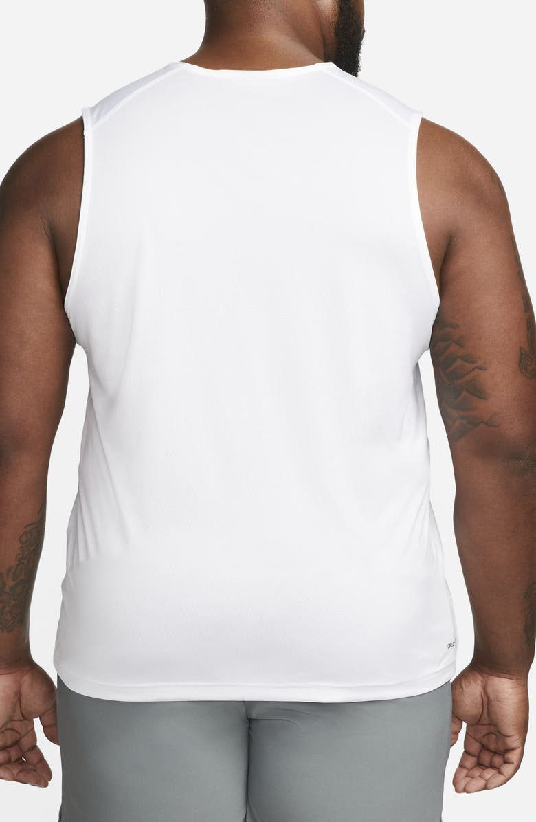 Nike Dri-FIT Ready Tank, Alternate, color, White/Black