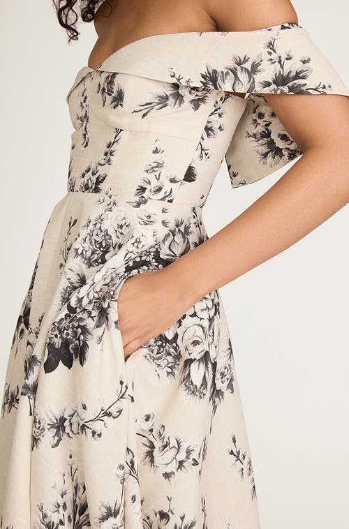 REBECCA TAYLOR REBECCA TAYLOR EMBLEM FLEUR STRUCTURED BODICE DRESS