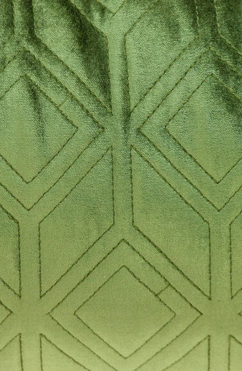 PARKLAND COLLECTION Tufted Velvet Decorative Pillow, Alternate, color, Olive