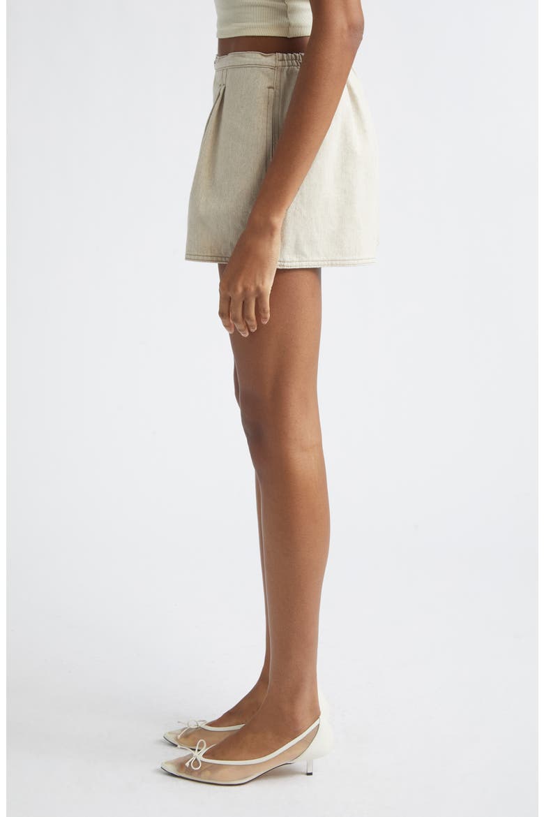De-Nîmes Amelo Cotton & Hemp Shorts, Alternate, color, LIGHT BEIGE