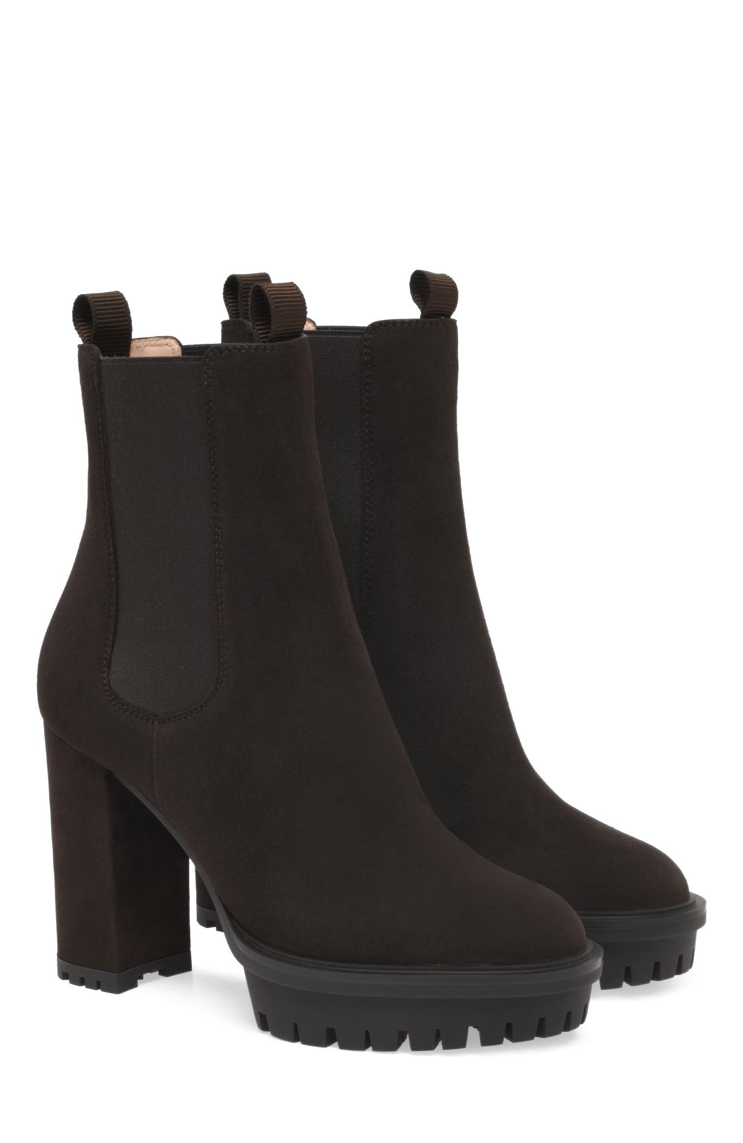 Barry Bootie, Alternate, color, Brown Suede