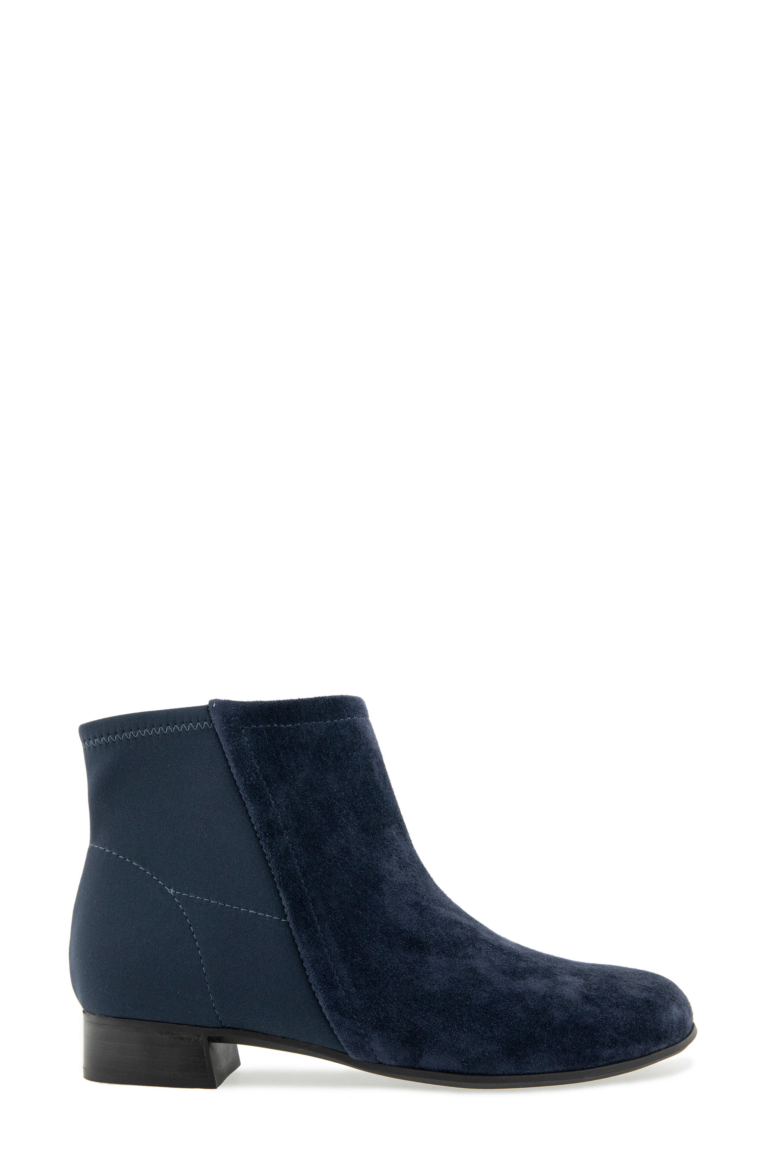 Flora Bootie, Alternate, color, NAVY COMBO
