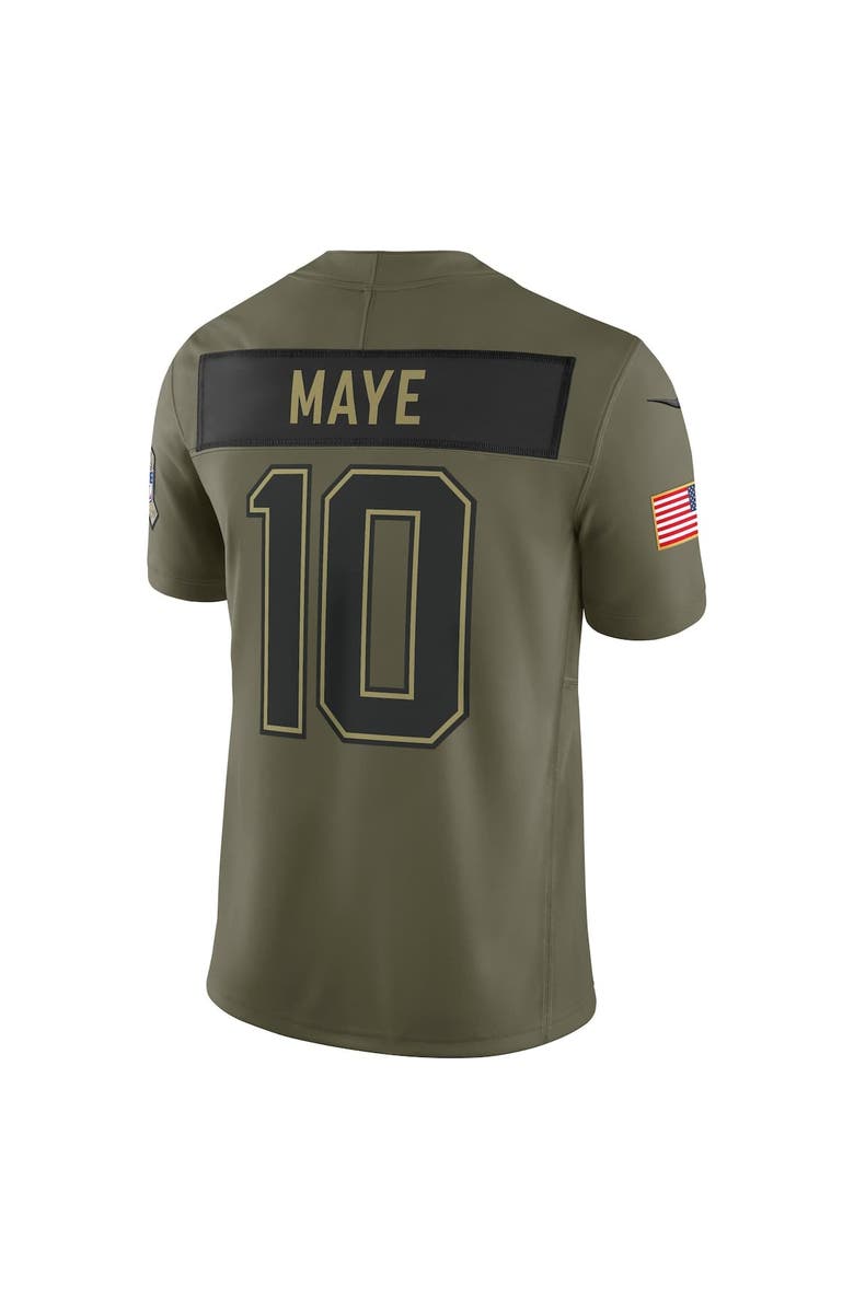 Nike Men's Nike Drake Maye Olive New England Patriots 2025 Salute to Service Limited Jersey, Alternate, color, 