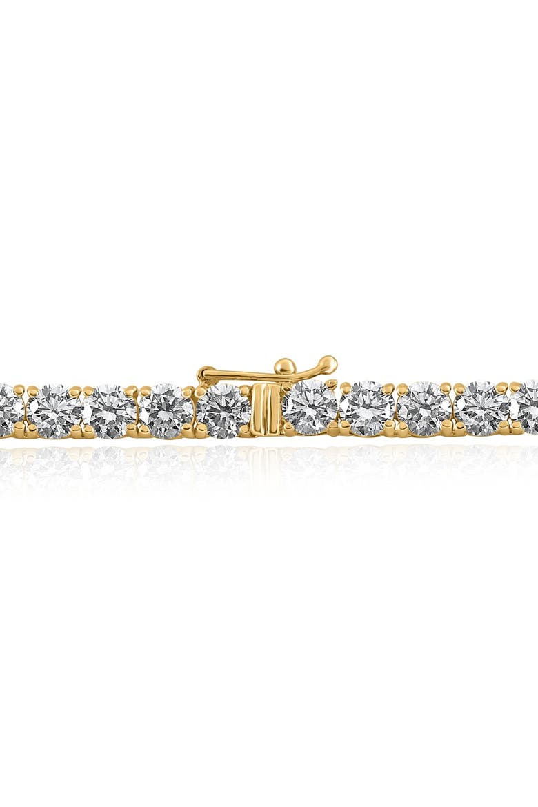 29 Ct Diamond Tennis Necklace 14K Gold 15" Lab Grown, Alternate, color, 14k Yellow Gold