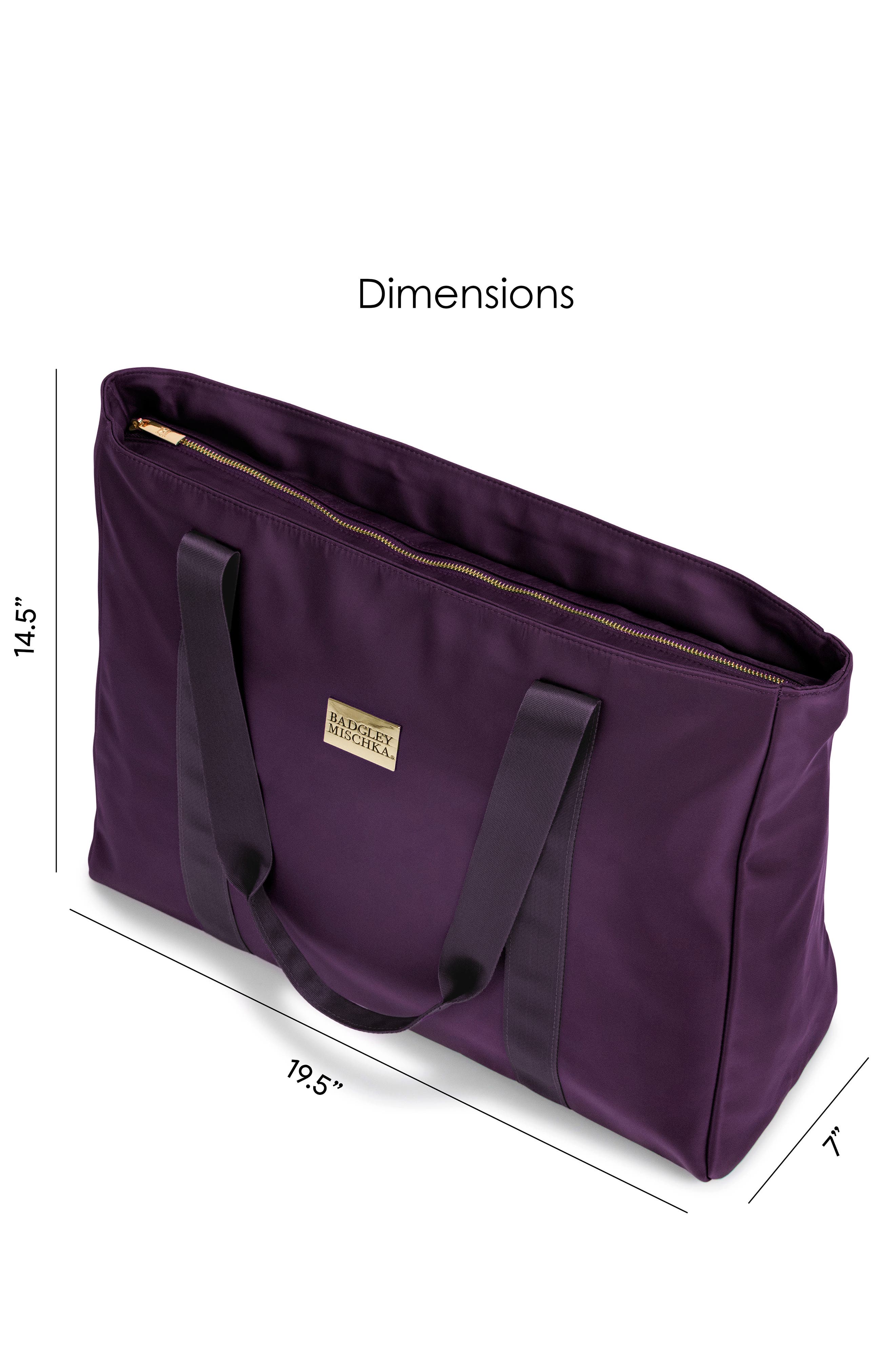 Uncomplicated Nylon Weekender Duffel Bag, Alternate, color, Purple