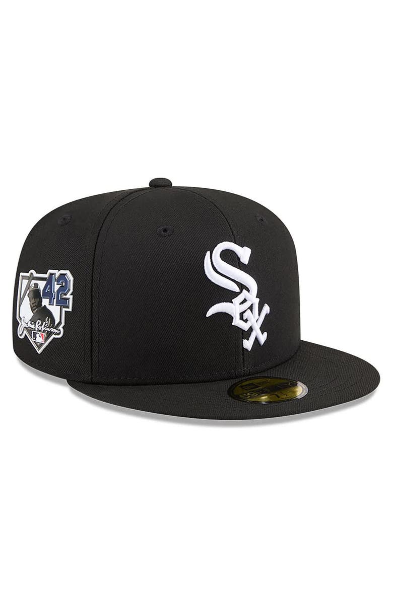 New Era Men's New Era Black Chicago White Sox 2026 Jackie Robinson Day 59FIFTY Fitted Hat, Main, color, Black