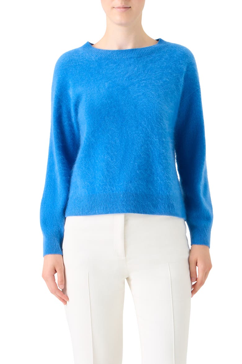 Cloud Brushed Cashmere Sweater, Main, color, TWILIGHT