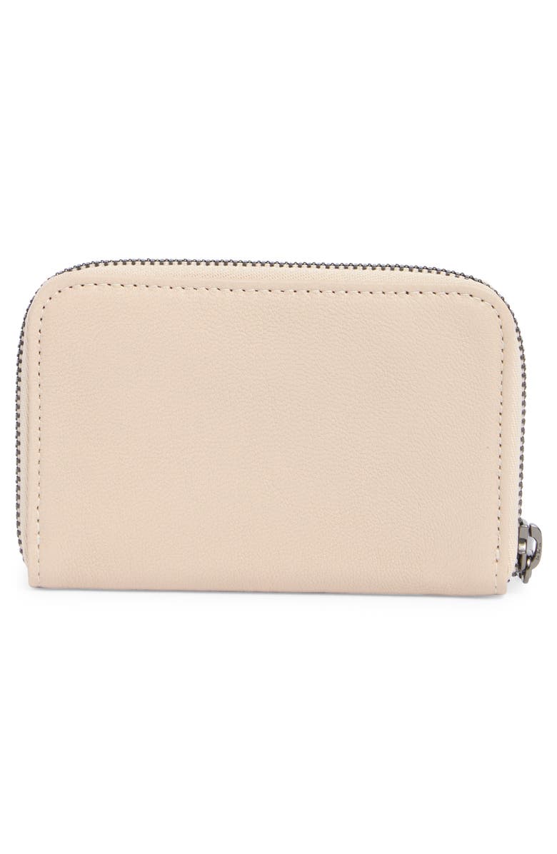 Longchamp Leather Coin Purse, Alternate, color, Chalk