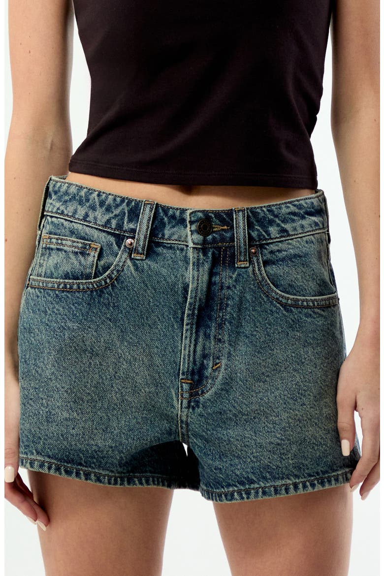 Ivy High Waist Shorts, Main, color, MEDIUM INDIGO