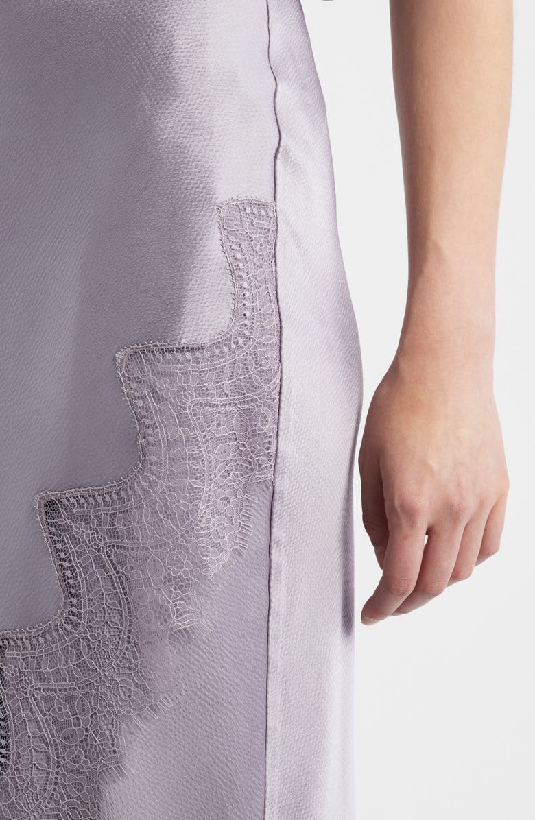 BOSS Orange Lace Trim Midi Skirt, Alternate, color, Light/ Pastel Purple