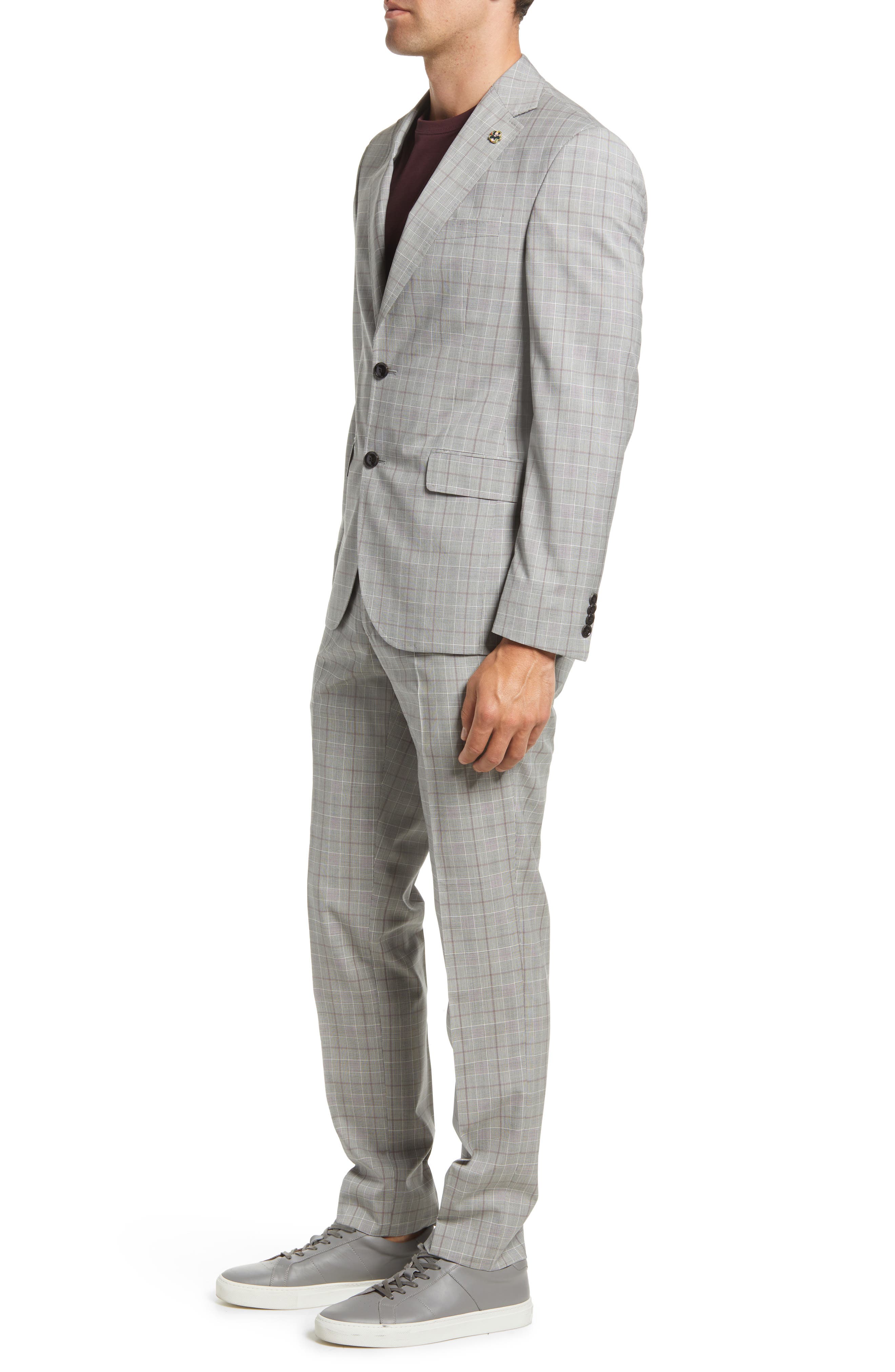 Ted Baker London Roger Extra Slim Fit Plaid Wool Suit (Men) | Nordstromrack