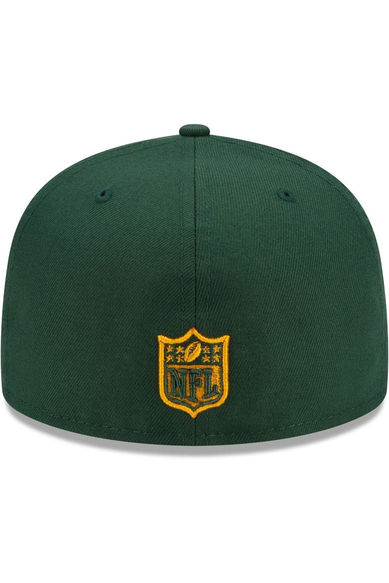 Men's New Era Green Green Bay Packers City Cluster 59FIFTY Fitted Hat, Alternate, color, Green