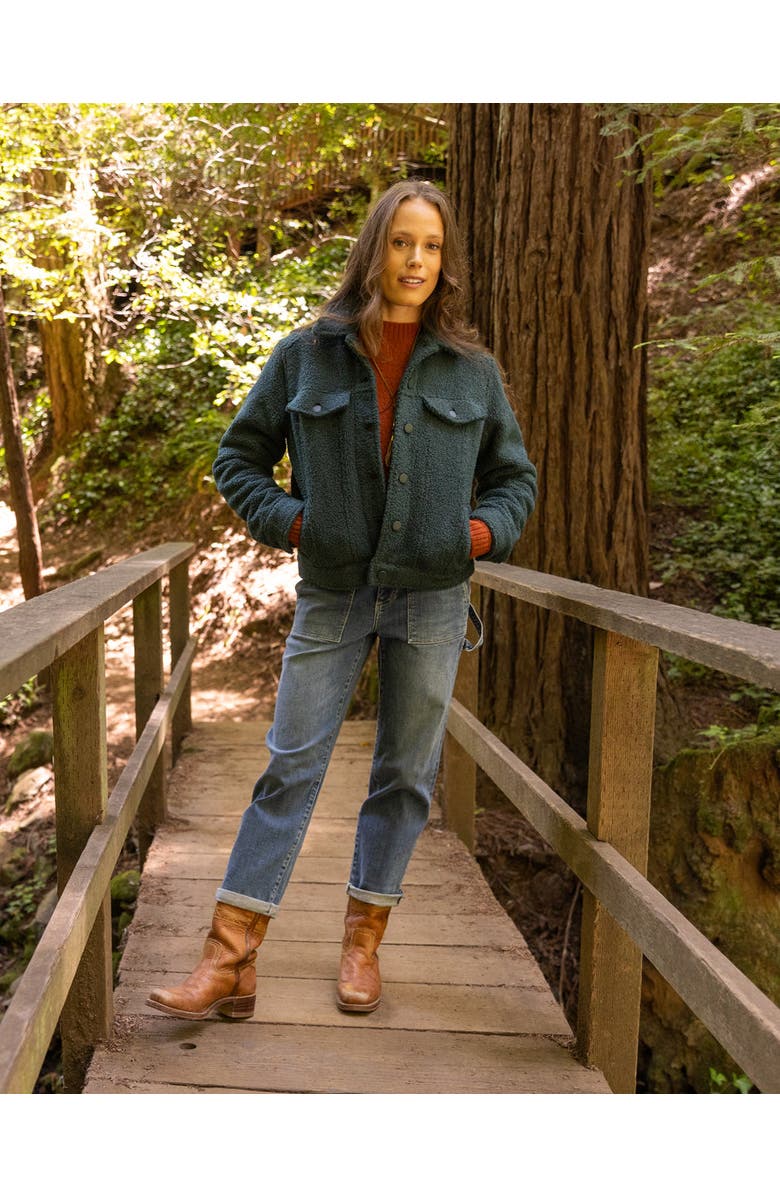 Carve Designs Rhea Boucle Trucker, Alternate, color, Pine