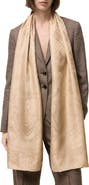 Burberry Floral Crest Silk Jacquard Scarf
