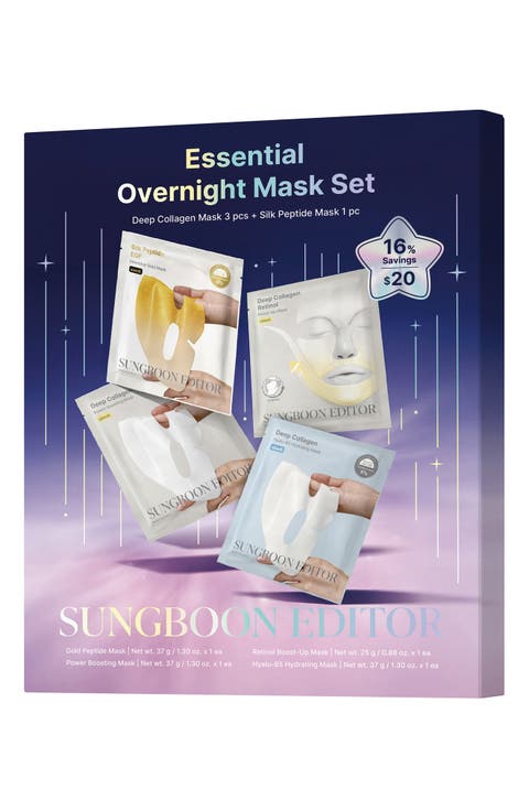 Essential Overnight Mask 4-Piece Set