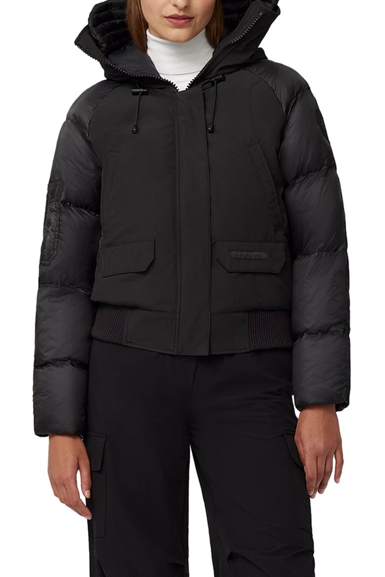 Paradigm Chilliwack Black Label 625 Fill Power Down Bomber Jacket, Main, color, BLACK - NOIR