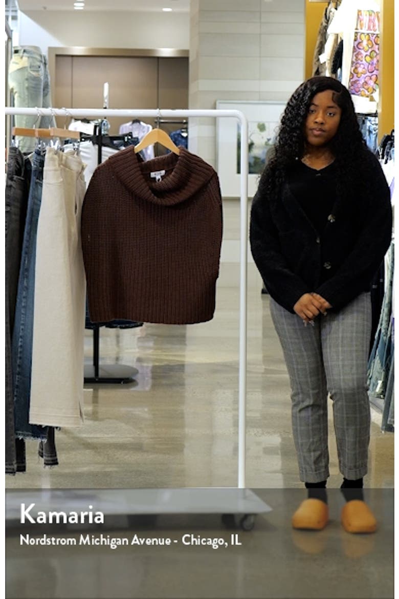 Cate Short Sleeve Cowl Neck Cotton Sweater video