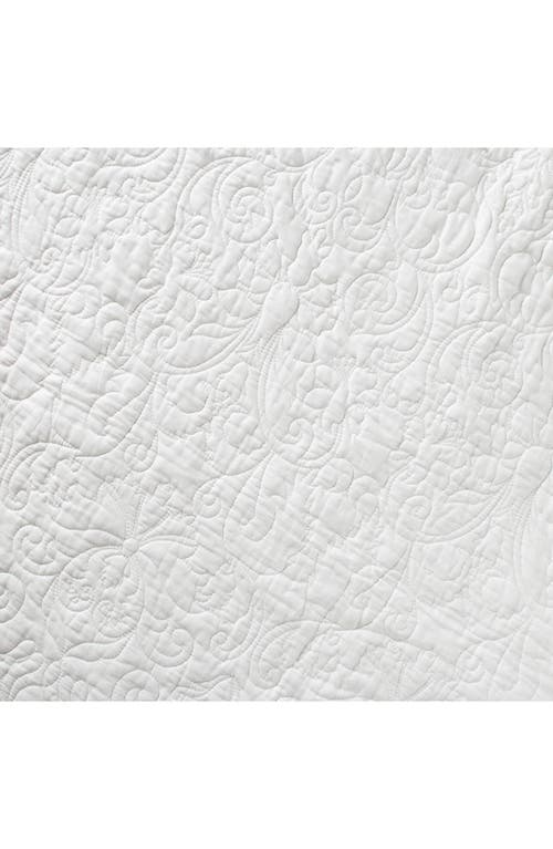 Laura Ashley Heirloom Crochet Quilt Set In White