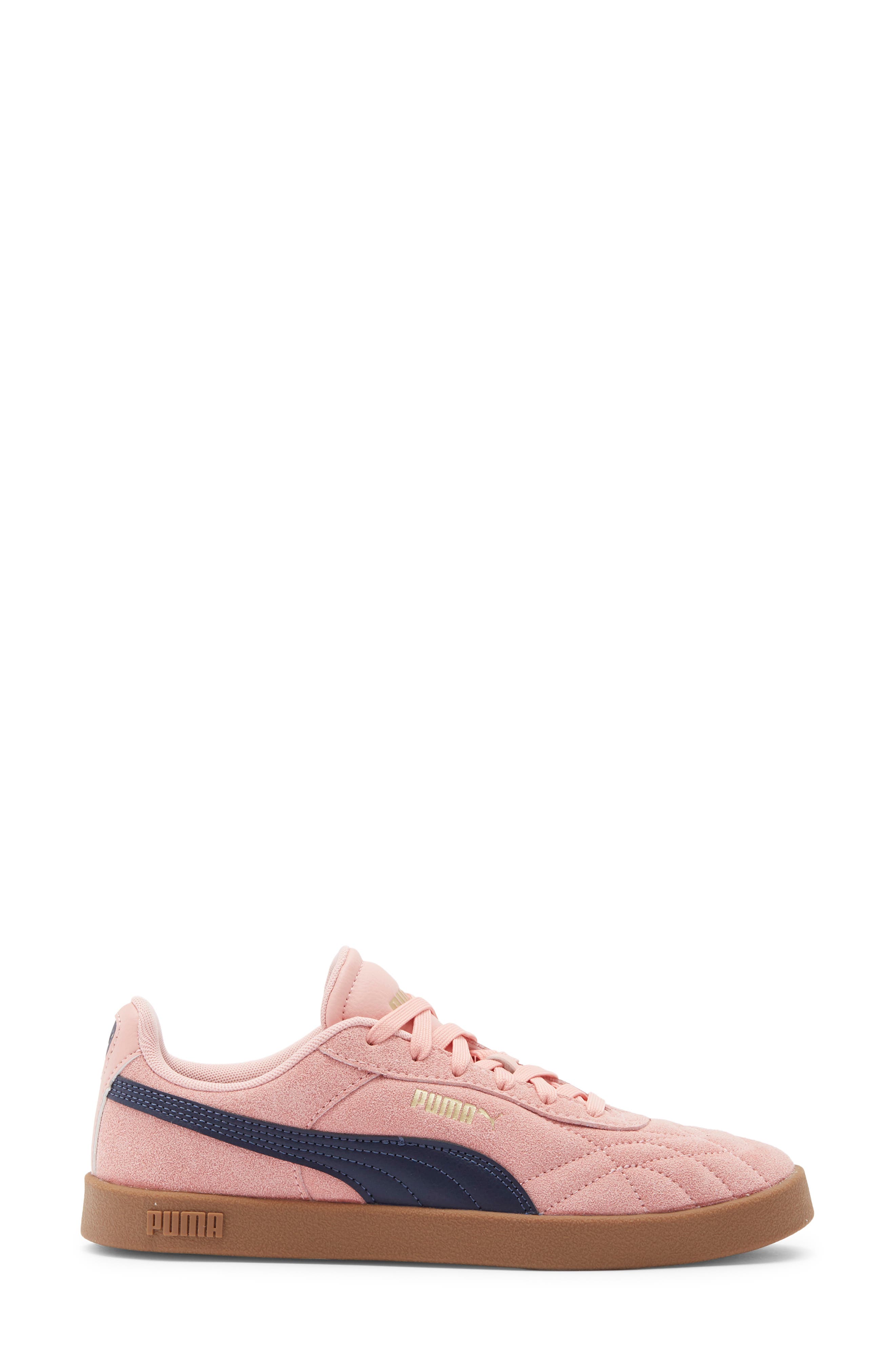 PUMA Club II Indoor Sneaker, Alternate, color, Rosy Outlook/ Puma Navy