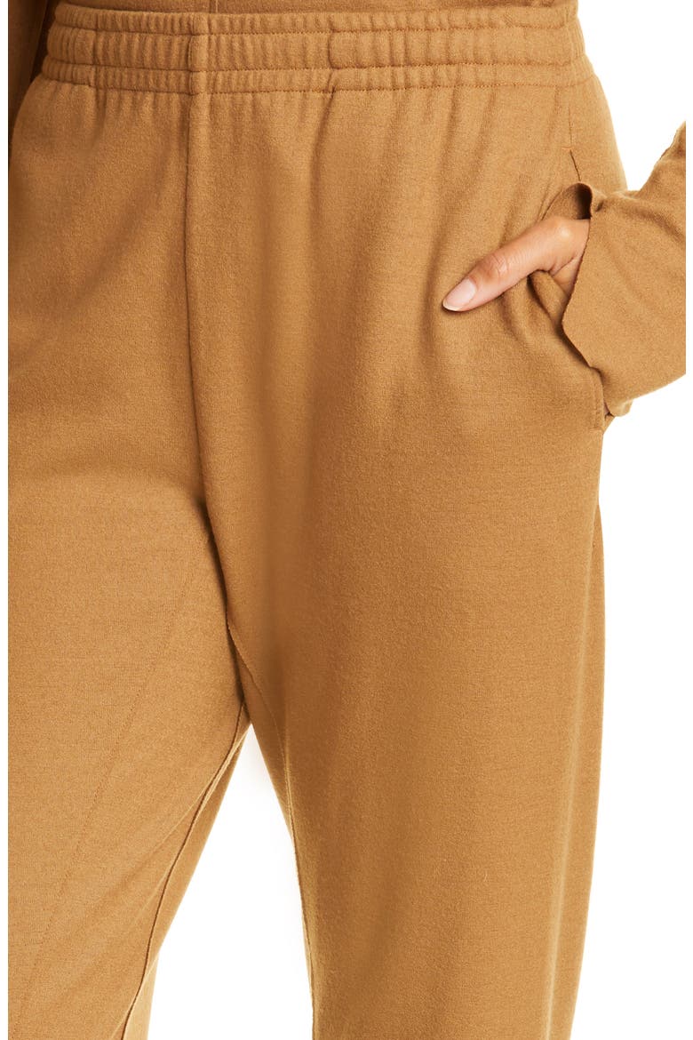 Yan Wool Joggers, Alternate, color, CAMEL