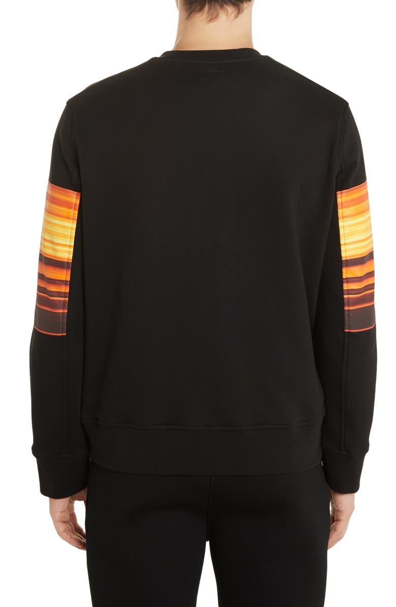 Neil Barrett Flame Graphic Sweatshirt, Alternate, color, 