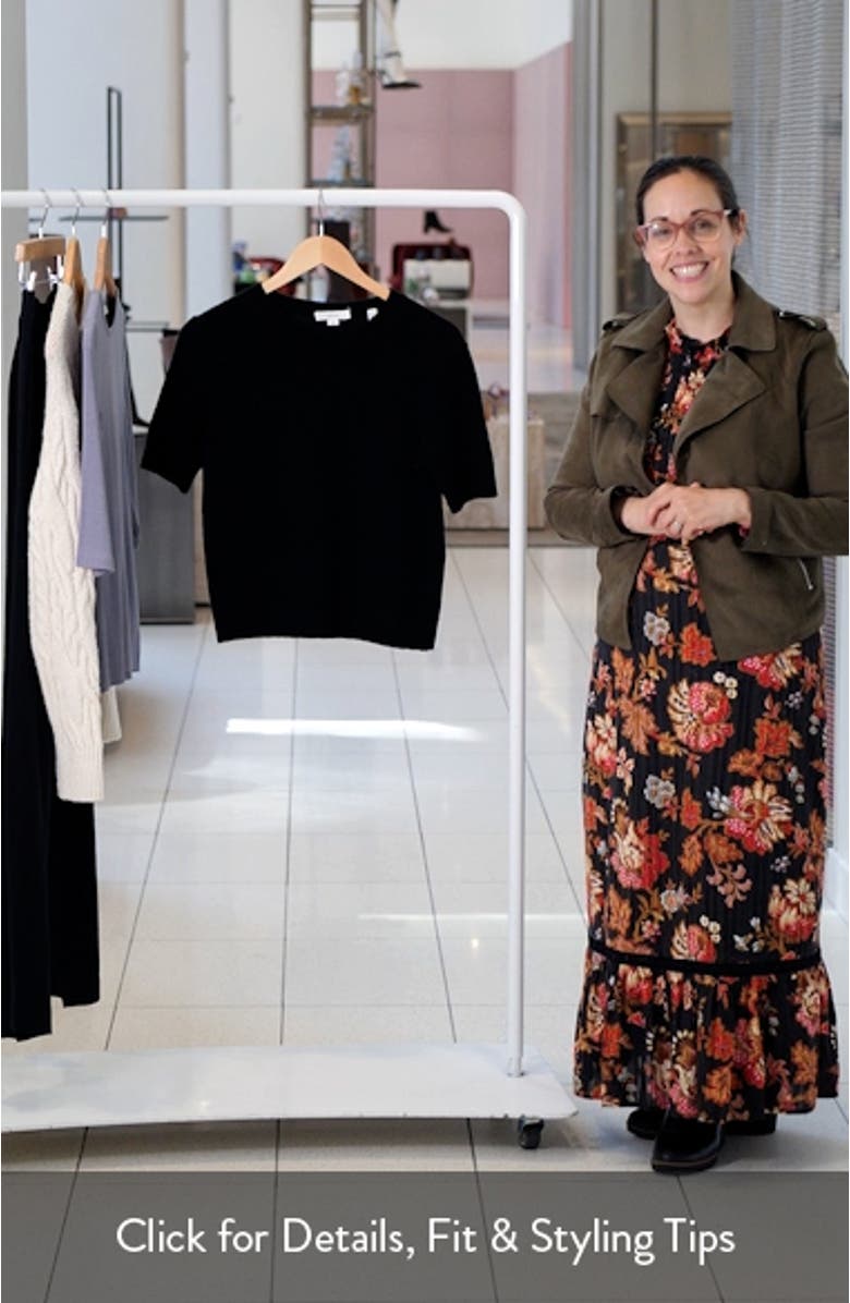 Short Sleeve Wool & Cashmere Sweater, sales video thumbnail