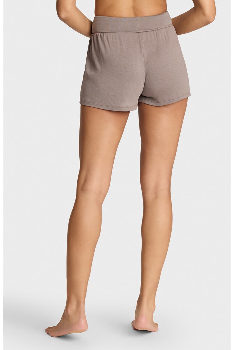 Better than Basic Relaxed Rib Shorts, Alternate, color, TRUFFLE