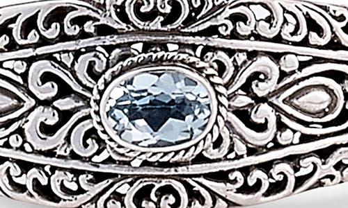 Samuel B. Sterling Silver Filigree Amethyst Bracelet In Metallic